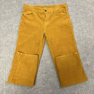 Thereabouts‎ Pants Women’s 16.5P Plus Mustard Corduroy High Rise Straight  NEW